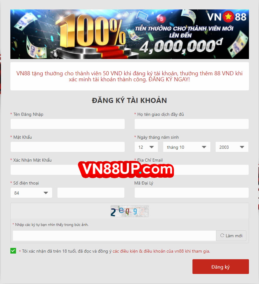 Lấy link vào VN88 để đăng ký và tham gia cá cược